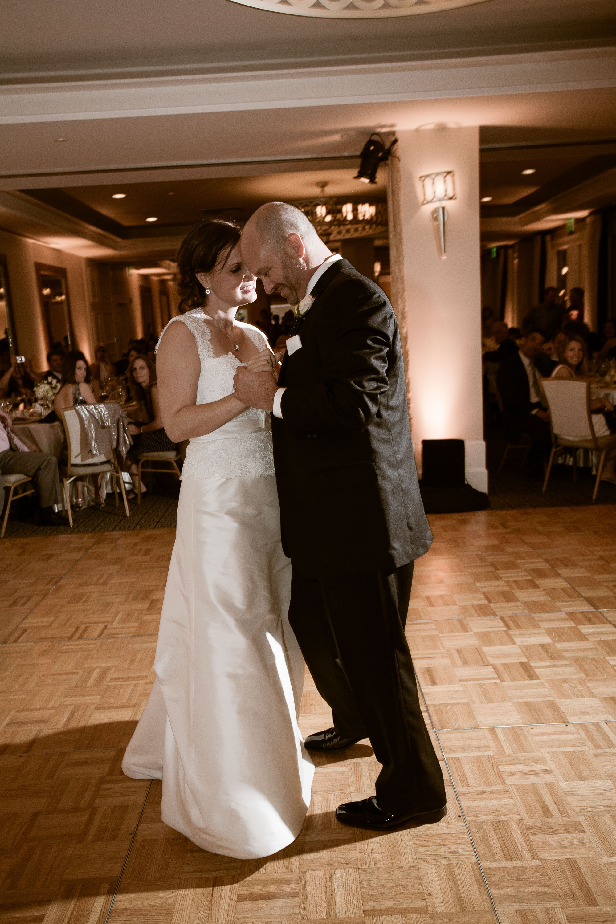 The first dance,  at the Garden Court Hotel in Palo Alto