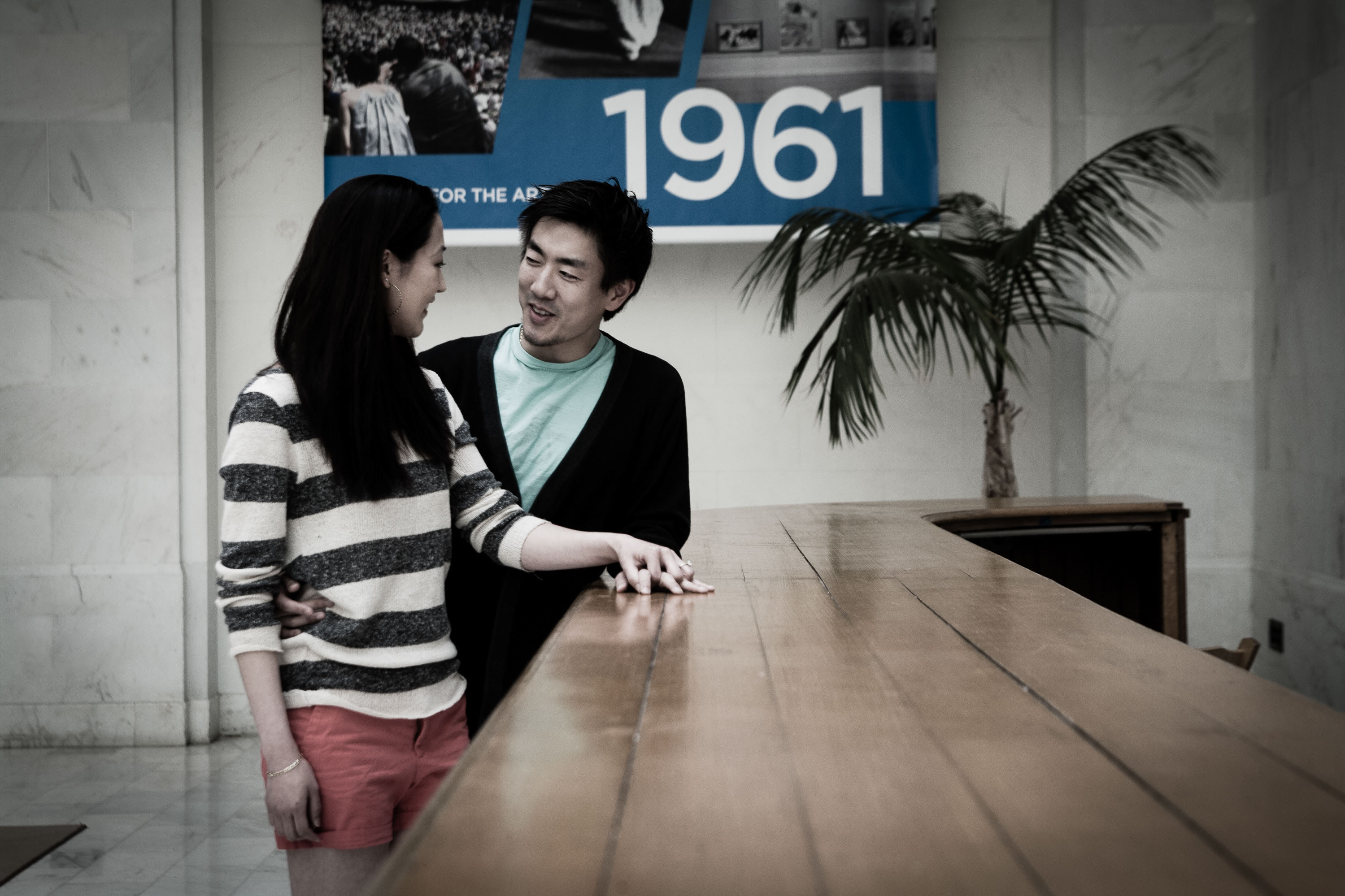 Strong composition frames a private moment at a San Francisco City Hall wedding