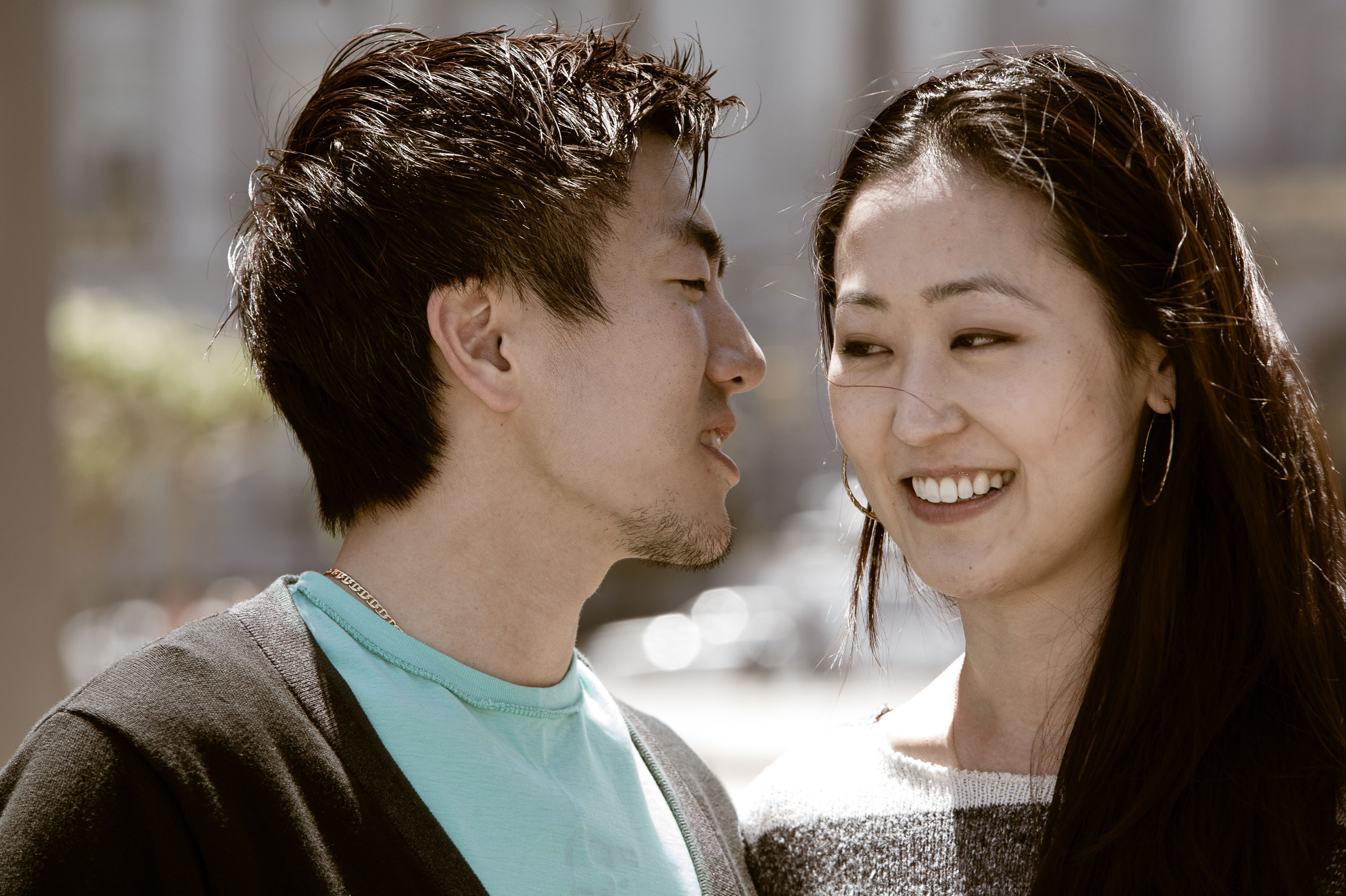 A wedding day look at a San Francisco City Hall wedding